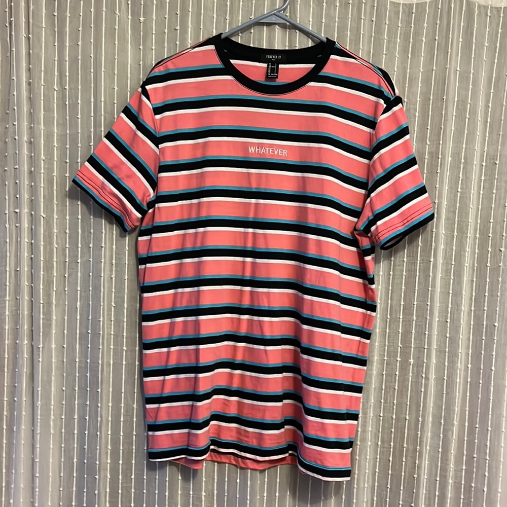 Striped "whatever" shirt